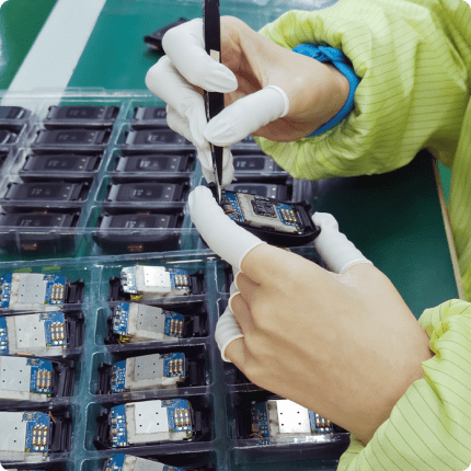 Pandu technician assembling a PanPan watch